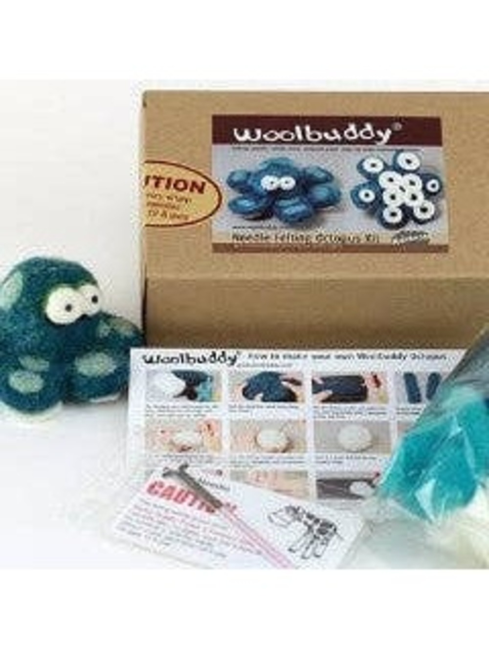 Woolbuddy - Needle Felting Octopus Kit - Picture 3 of 4